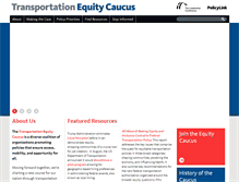 Tablet Screenshot of equitycaucus.org